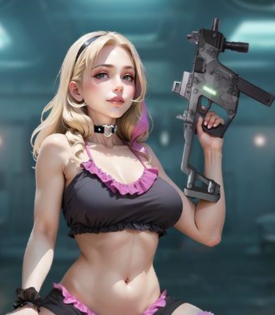 Personnage central assis avec une arme levée
